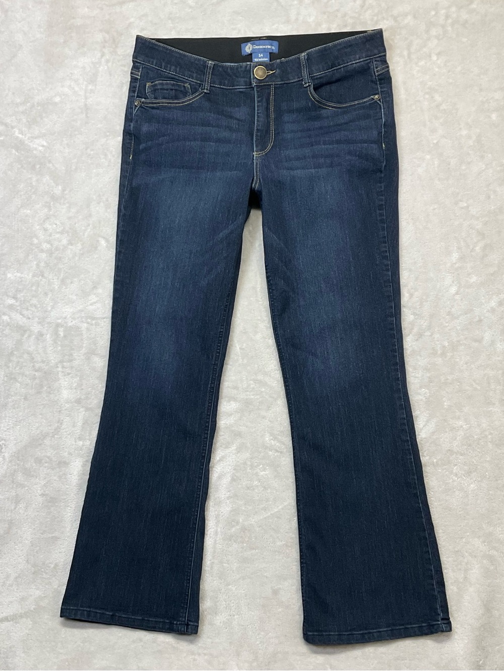 Democracy Itty Bitty Bootcut Jeans AB Solution Womens Sz 14